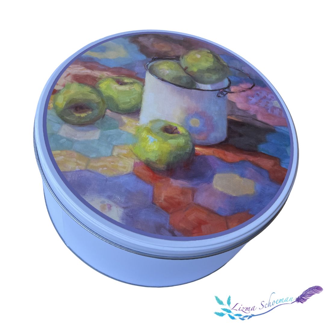 APPLES Round Tin